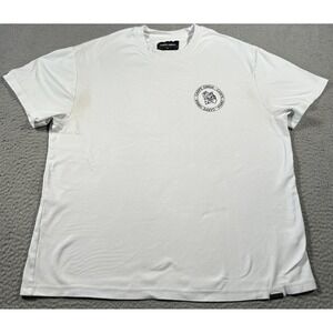 Carpe Omnia‎ Badge Icon Shirt Mens XL White Graphic Logo Crew Neck Pullover Tee